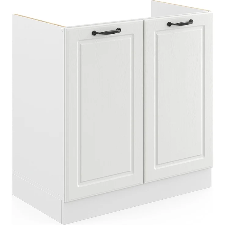 Küchenfront R-Line Weiß Landhaus 79.2 x 71.3 cm Möbelfront für den Spülenunterschrank Vicco – Bild 5