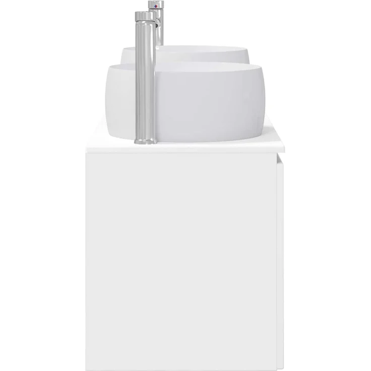 vidaXL Badezimmerschrank-Set 3 stk. Weiß 129 x 44,5 x 80 cm 3405717 – Bild 7