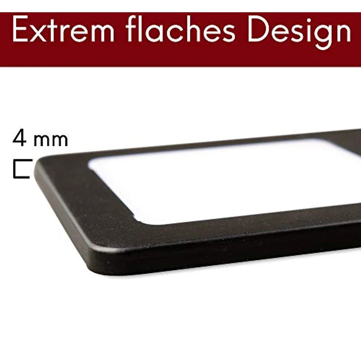 kalb LED Unterbauleuchte schwarz 5W- sehr flache Küchenleuchte mit Touch-Dimmfunktion, 3er Set neutralweiß, neutralweiss – Bild 3