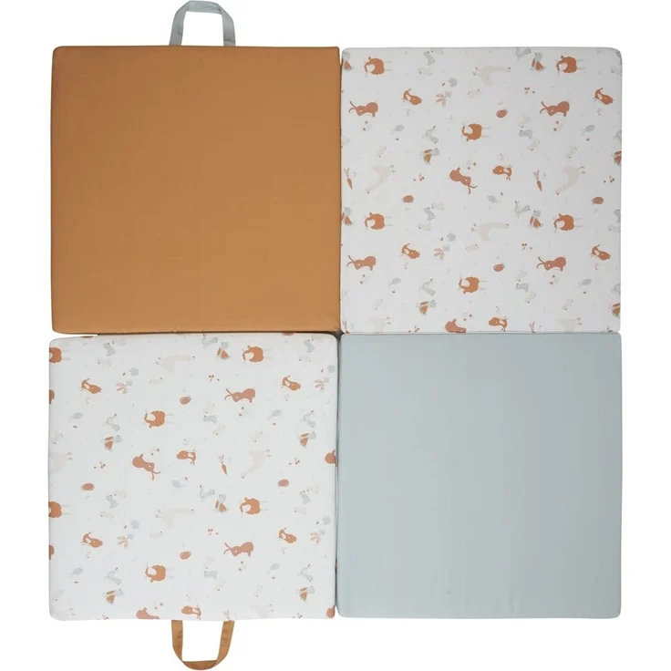 TINÉO - Krabbeldecke – Aktivitätsmatte – Spielteppich für Babys – Motorikmatte – Bodenmatte für Babys – Multifunktional 3-in-1 – 120x120 cm, Little Farmer