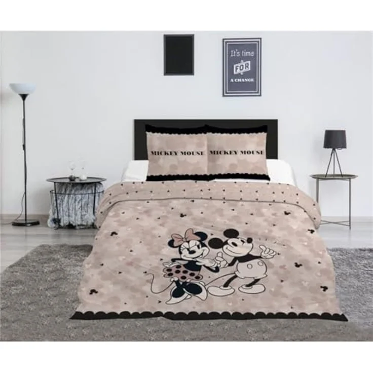 Aymax sprl Bettwäsche Disney Mickey 240x220 cm + 2 Kissenbezüge 65x65 cm Polycoton – Bild 1
