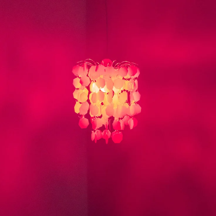 RGB LED Hängeleuchte, rosa-pink, App- und Sprachsteuerung, 32 cm – Bild 7