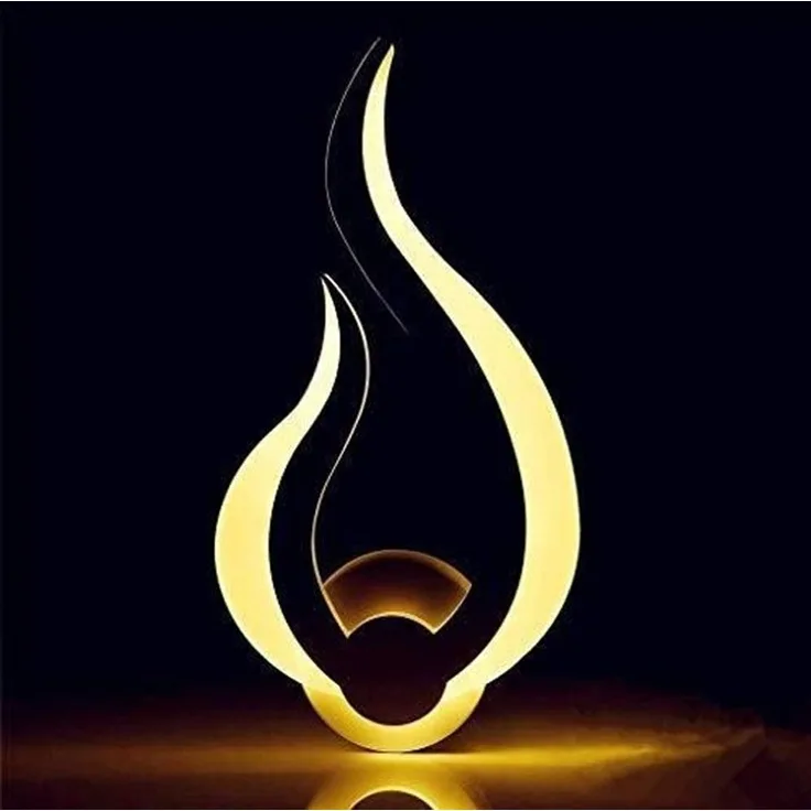 DELIPOP – 10 – W – LED – Wandleuchte, 3000 K Weiß, moderne Wandleuchte für Schlafzimmer, Wohnzimmer, Flur – Flammen – Design – warmes Licht – 34x16,4x4cm