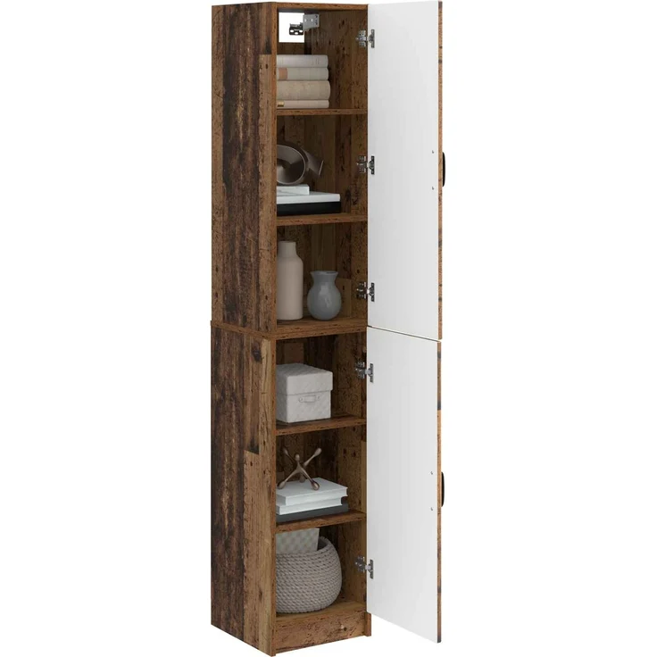vidaXL Schrankset 2 pcs Altholz Holzwerkstoff 3416959 – Bild 2