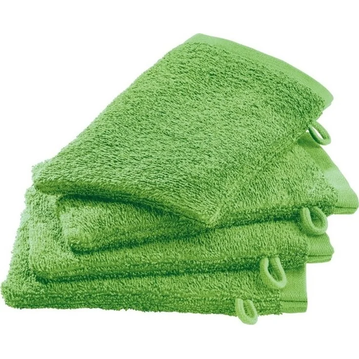 Erwin Müller Waschhandschuh Waschhandschuh "Ludwigsburg" 4er-Pack, Frottier, Walk-Frottier Uni – Bild 4