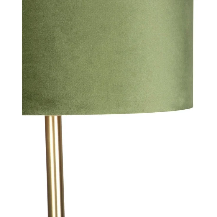 Qazqa Stehlampe Simplo, ohne Leuchtmittel, E27, Grün, Modern, Textil, 1-flammig – Bild 2