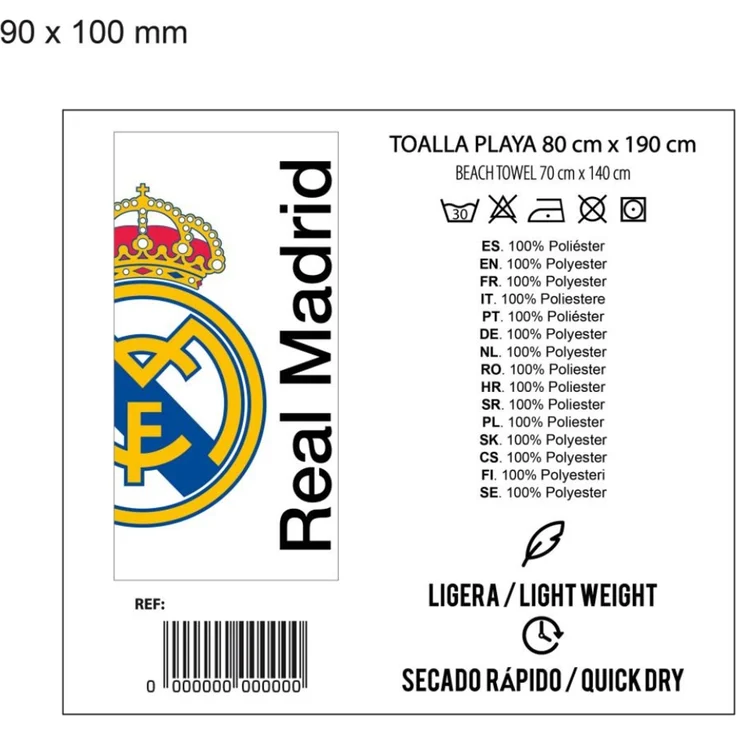 Real Madrid Handtücher Real Madrid 2200010607 – Bild 3
