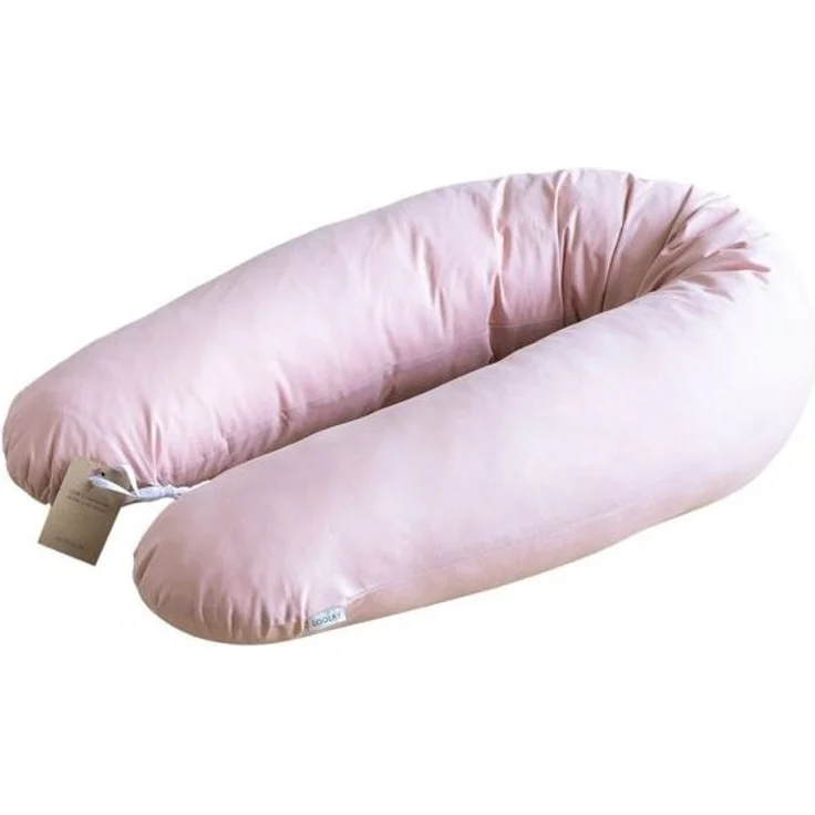 Loolay Seitenschläferkissen Classic BEIGE GRAU WEIß ROSA GELB BLAU Kissen Schwangerschaftskissen, multifunktionales Lagerungskissen M/L oder L/XL für Kinder Frauen und Männer, 170 o. 190 cm Standard Stillkissen inkl. 100% Baumwolle Bezug, LOOLAY® - 100... – Bild 4