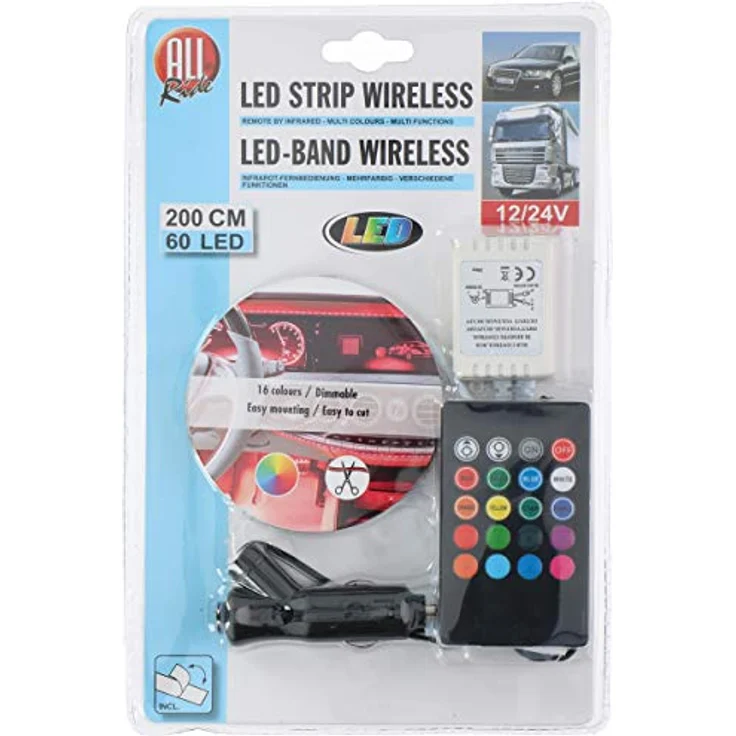 All Ride LED-Streifen 12-24 V, 2 Meter Lichterkette für alle Fahrten