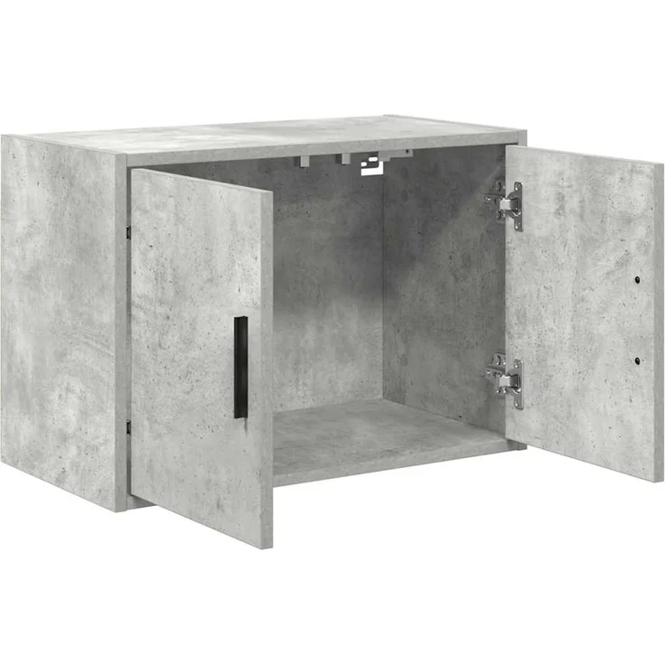 vidaXL Garagen-Wandschrank Betongrau Holzwerkstoff 860649 – Bild 4