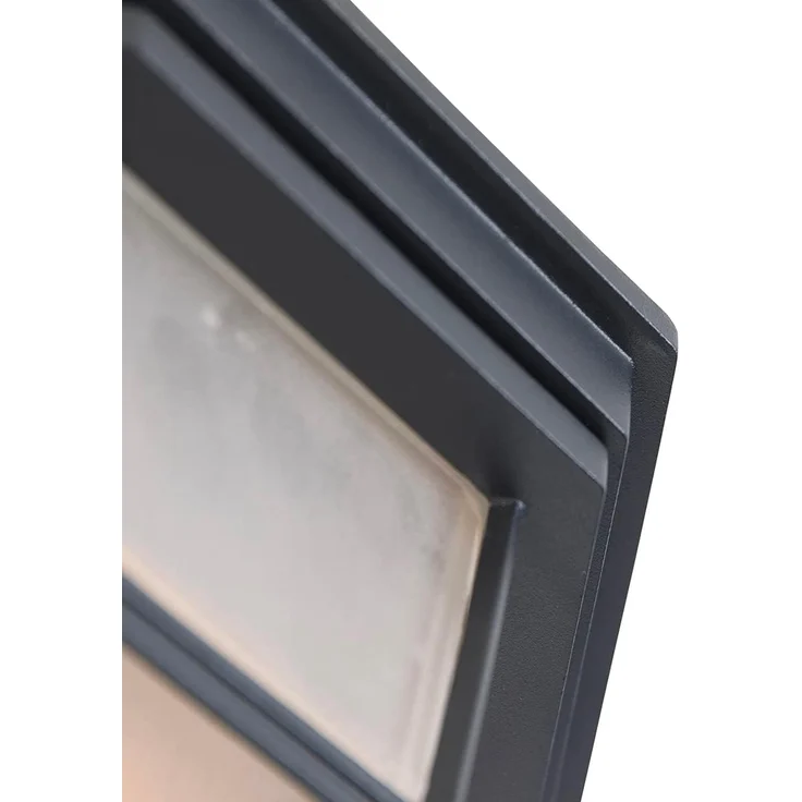 Qazqa Außen-Deckenleuchte Bri, ohne Leuchtmittel, E27, Dunkelgrau, Landhaus, Aluminium, 1-flammig – Bild 7