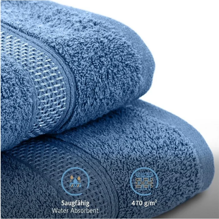 Komfortec Handtuch Set aus 100% Baumwolle, 4 Handtücher 50x100 cm und 4 Badetücher 70x140 cm, Frottee (Packung, 8-St), Duschtücher & Badehandtuch, Weich, Towel, Groß – Bild 3