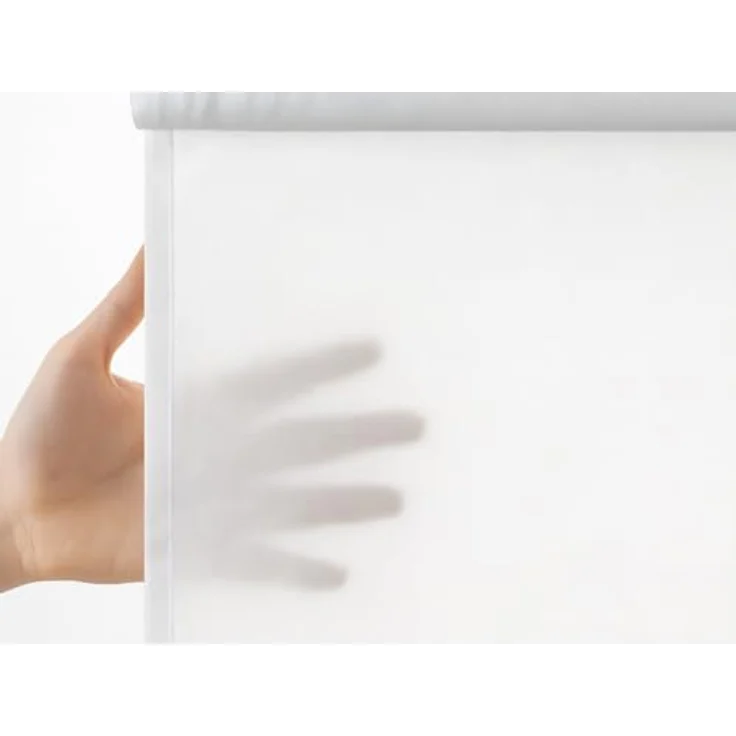 Clever-Kauf-24 Raffrollo Magnetrollo weiß 93004-0107, mit Ösen, ohne Bohren, Hakenaufhängung – Bild 5