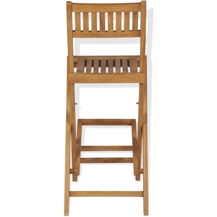 vidaXL Klappbare Garten-Barhocker 2 Stk. Massivholz Teak 43806 – Bild 10
