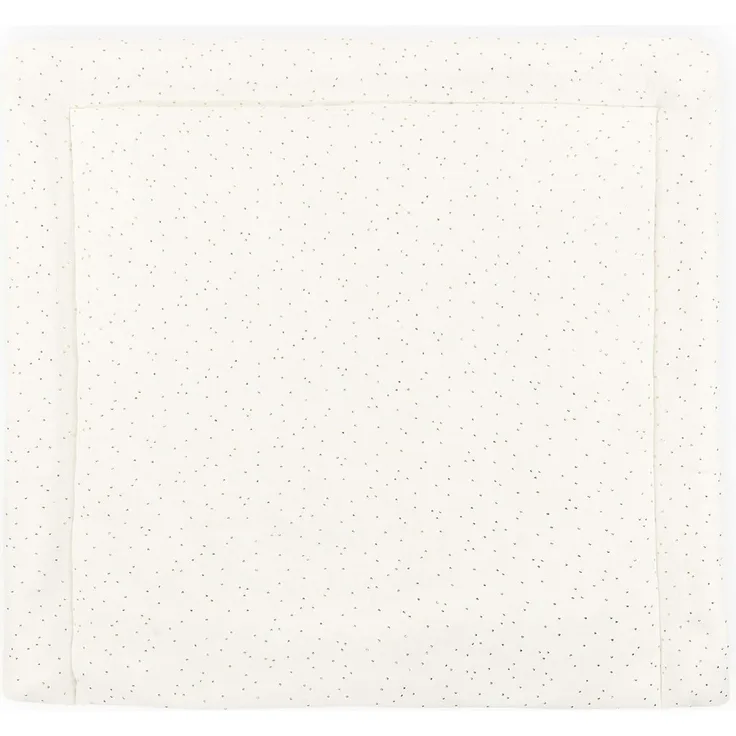 KraftKids Wickelauflage in Musselin goldene Punkte auf Weiß, Wickelunterlage 78x78 cm (BxT), Wickelkissen