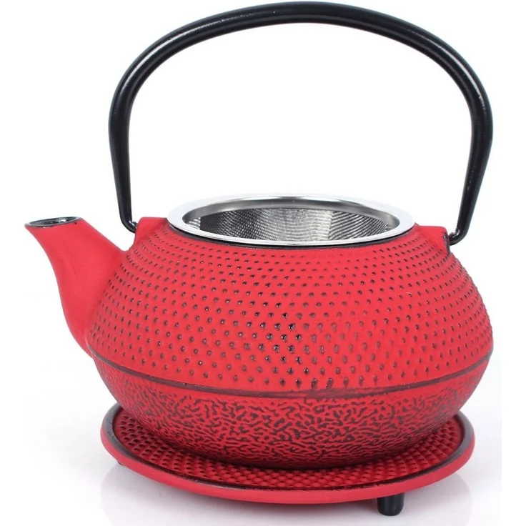 ECHTWERK Teeservice (4-tlg), 2 Personen, Gusseisen, Vintage-Design, 0,8 L, Gusseisen, abnehmbares Sieb – Bild 2