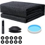 Solarfolie Solarheizung Abdeckplane Poolheizung Wärmeplane Schwarz 500cm