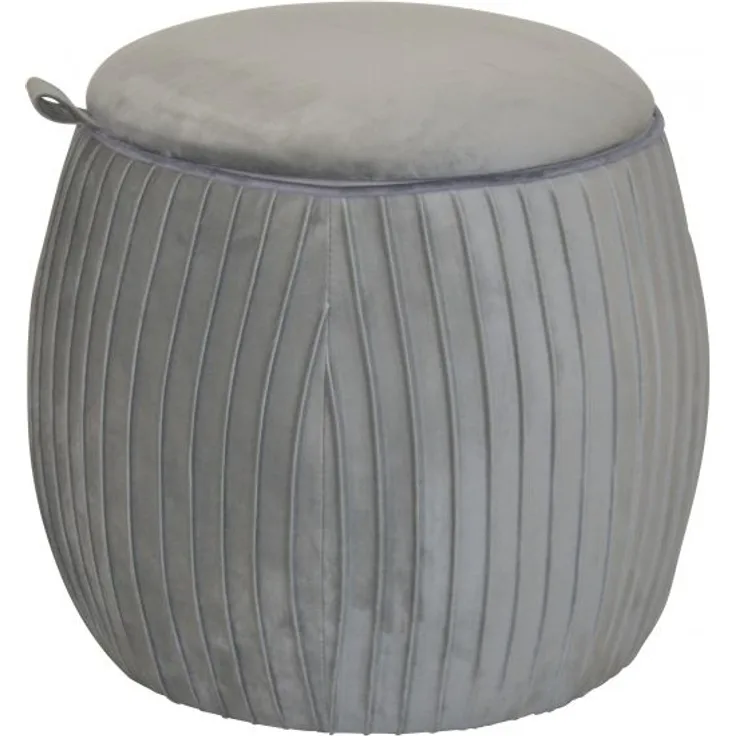 Sitzhocker mit Stauraum "Anna" grau