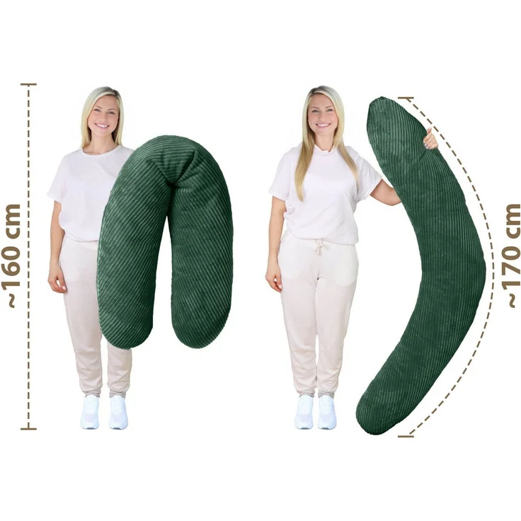 Amilian Stillkissenbezug 170 cm - Kissenbezug für Schwangerschaftskissen, Seitenschläferkissen, weicher und pflegeleichter Bezug - ideal als Ersatzbezug – Bild 3