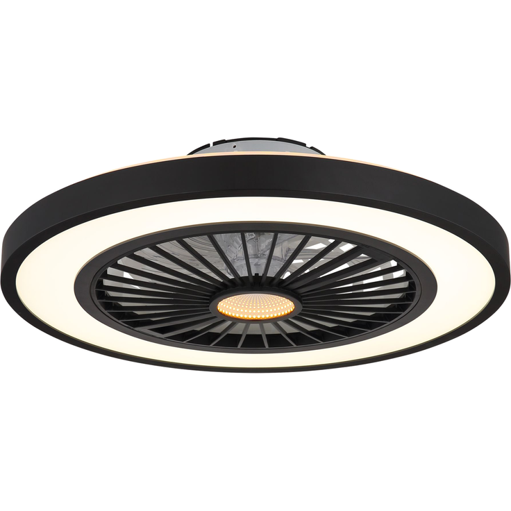 2BLIZZAK Deckenventilator, ø5450HZ, 6 Geschwindigkeitsstufen, 20W, 230V, schwarz, Backlight – Bild 3