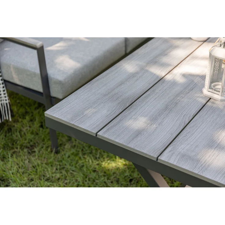 Gardissimo JOLIE Alu Ecklounge Gartenmöbel Sitzgruppe Nonwood grau – Bild 6