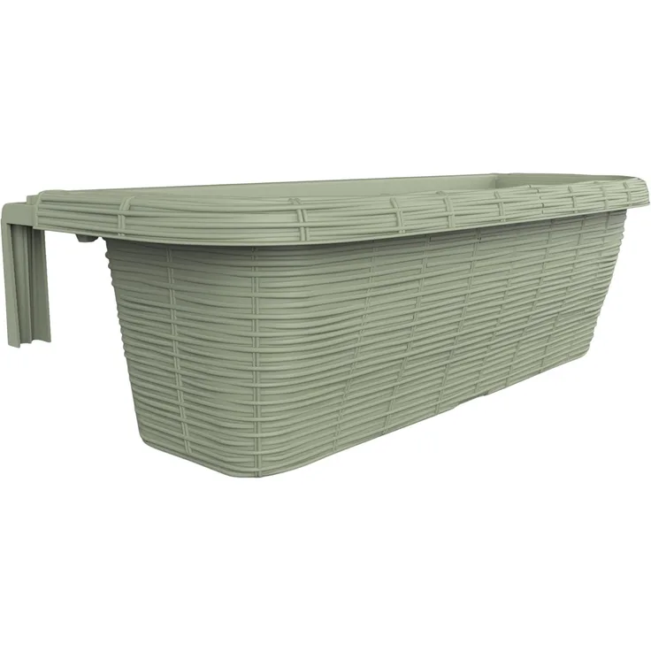 Bama 30310 Blumenkasten Schwalbennest Stroh, Salbei, 60 x 20 x 18. 5 cm