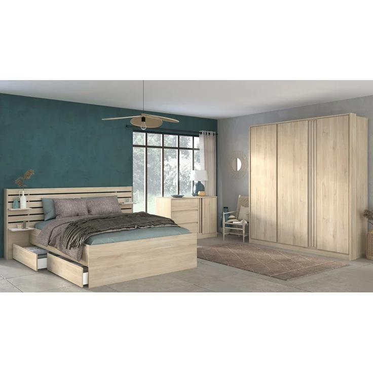 Escale 21 Stauraumbett 140x200 cm mit Schrank & Kommode – Bild 5