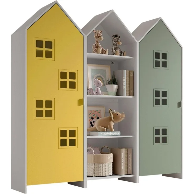 Schrank Casami Bruges 37 x 172,8 x 171,3 cm MDF Gelb Grün