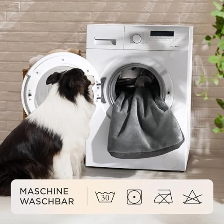 BEDSURE orthopädisches Hundekissen große Hunde - 89 x 56 x 8 cm waschbares Hundebett mit 2 in 1 Memoryschaum, kuscheliges Hundematte Hundematratze in größe, dunkelgrau – Bild 7