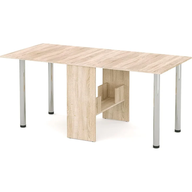 Rodnik XXL Esstisch, Klapptisch, Funktionstisch, Brotisch, Eiche Sonoma, laminierte Spanplatte, kompakt, platzsparend, 310cmx81cm – Bild 6