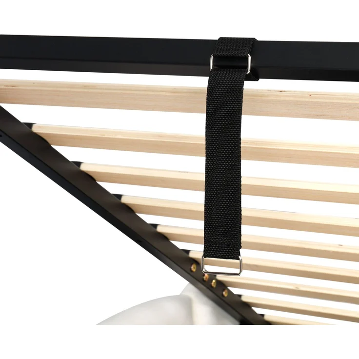 Polsterbett mit Aufbewahrung, Taschen, Lattenrost, USB und Type-C, 90x200 cm, Einzelbett mit gepolstertem Kopfteil, Samt – Bild 10