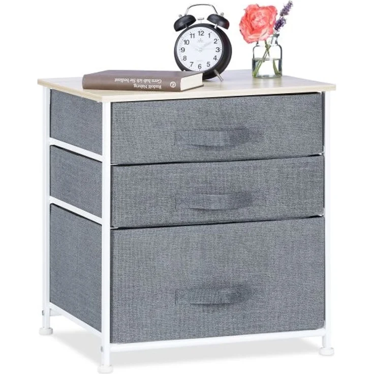 Relaxdays Regalsystem verschiedene Varianten grau – Bild 1