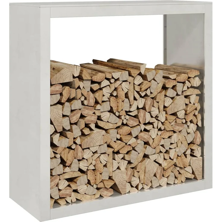 vidaXL Brennholzregal 100x40x100 cm Edelstahl 850972 – Bild 2