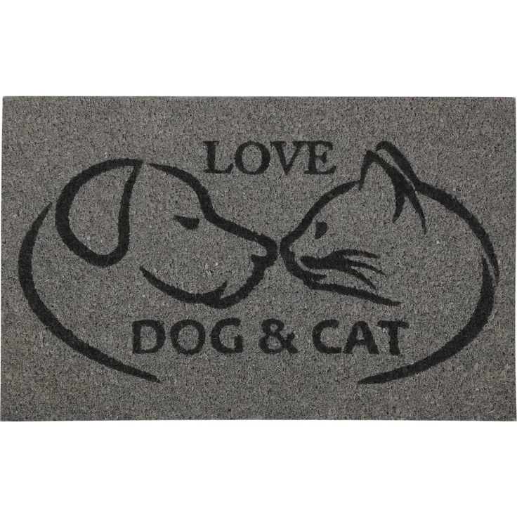 Bestlivings Fußmatte Kokos Schuhabtreter 40x60 cm in grau ( Hund & Katze ), weitere Motive erhältlich – Bild 6