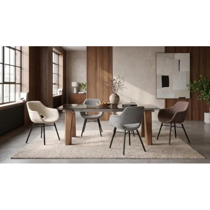 KAWOLA Ausziehtisch MOUNTY Esstisch Glas 200-300 cm x 100 cm 76 x 100 x 200 cm – Bild 6