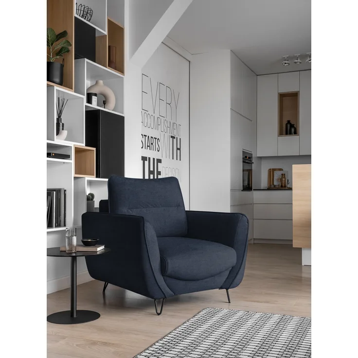 Silva 1F, Sessel, Stuhl, Dunkelblau