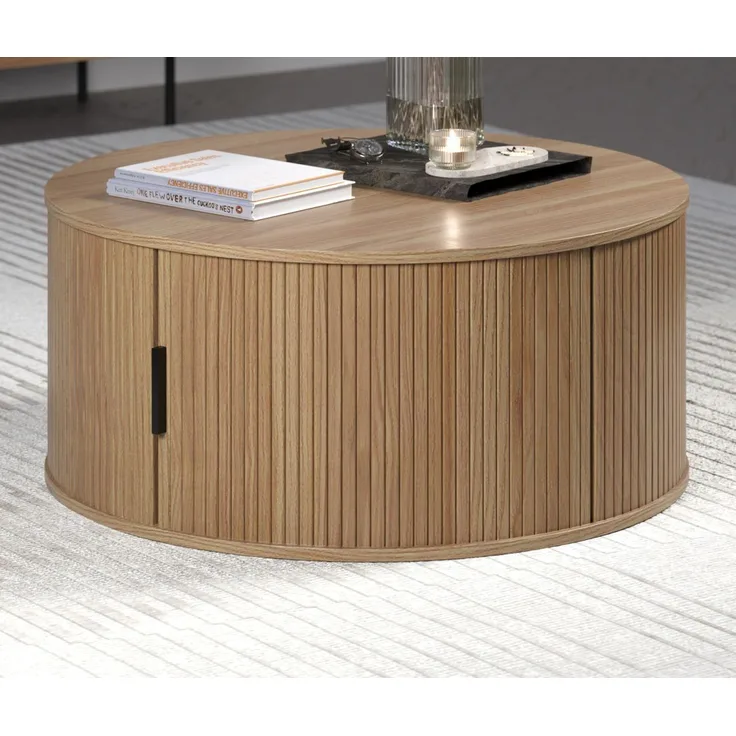 Couchtisch Ronin in Eiche rund 80 cm
