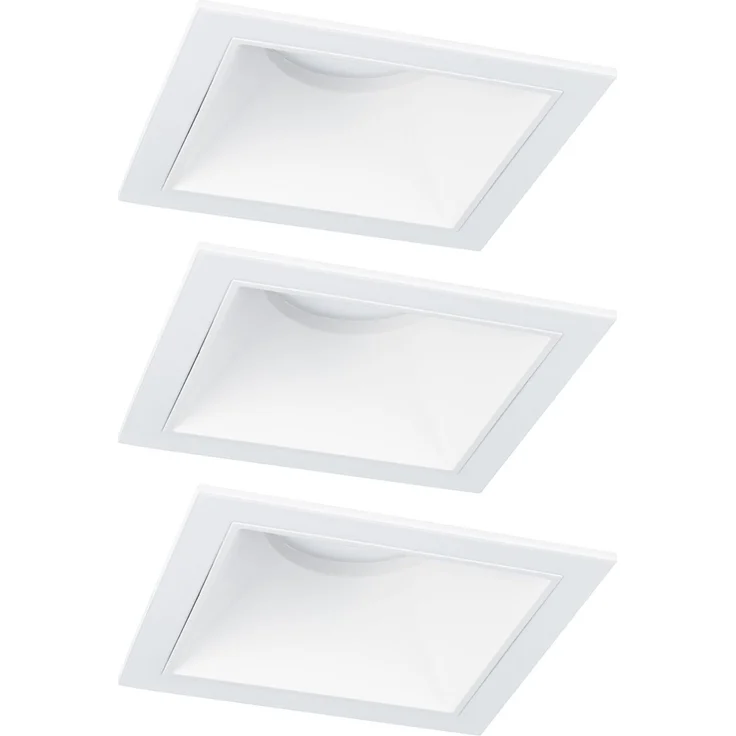 LED Einbauleuchte 3-Step-Dim Cole Coin 3er-Set IP44 eckig 88x88mm Coin 3x6W 3x470lm 230V dimmbar 2700K Weiß – Bild 8
