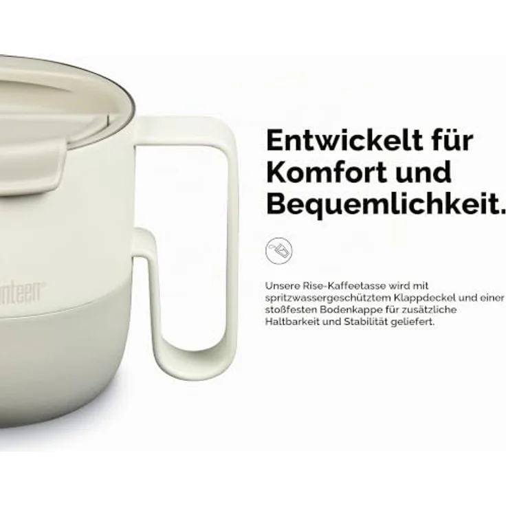 Klean Kanteen Kanteen Rise Becher (Flip-Deckel) 414ml/14oz Tofu – Bild 5