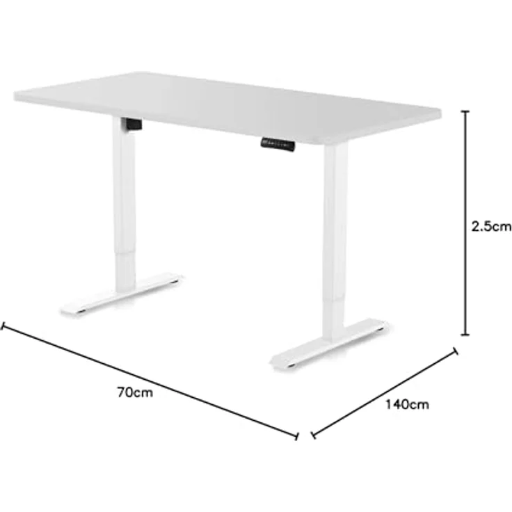 DESKSPACE Massive Tischplatte 25 mm, robust, wasserfest, pflegeleicht, melaminbeschichtet, montagefreundlich – Bild 2