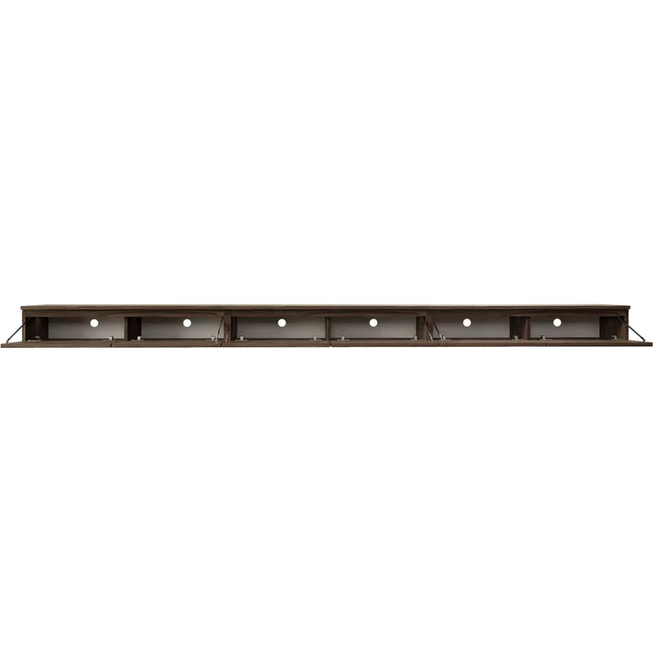 Selsey 'Bemmi Slim' - TV-Hängeboard 4-türig, Holzoptik Walnuss Wisconsin, 300 cm – Bild 4