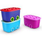 Kis Alto L Aufbewahrungsbox Funny Box 46 Liter in violett-rosa, Plastik, 58 x 38.5 x 32 cm