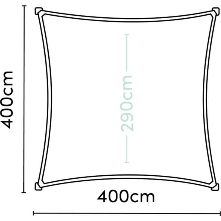 Dreamsail Sonnensegel Quadrat, creme – Bild 4