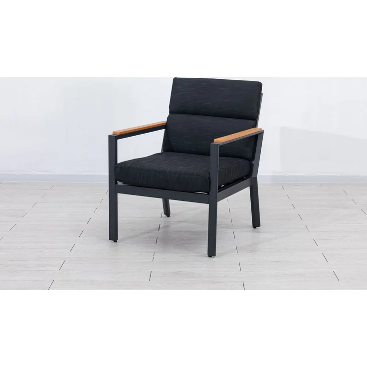 Gardissimo 'Nabari XL' Dining-Ecklounge mit Ecksofa, Bank, Tisch & Sessel, 10 Personen, Anthrazit / Braun, Rechts – Bild 7
