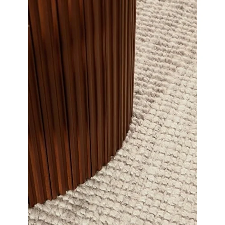 Hanse Home Jaipur Juteteppich - Natur Wohnzimmerteppich aus 100% Jute, Handgewebt & Natürlich - Robust & Pflegeleicht - Boho Naturfaser Jute Teppich für Wohnzimmer, Schlafzimmer - Weiß, Ø 160 cm – Bild 8