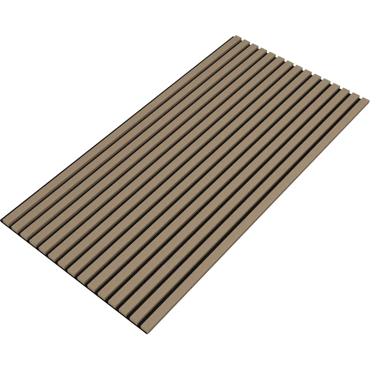 Akustik-Wandpaneel 12er Set Vang 120x60 cm Walnussoptik, hell [NEU. HOLZ] – Bild 2