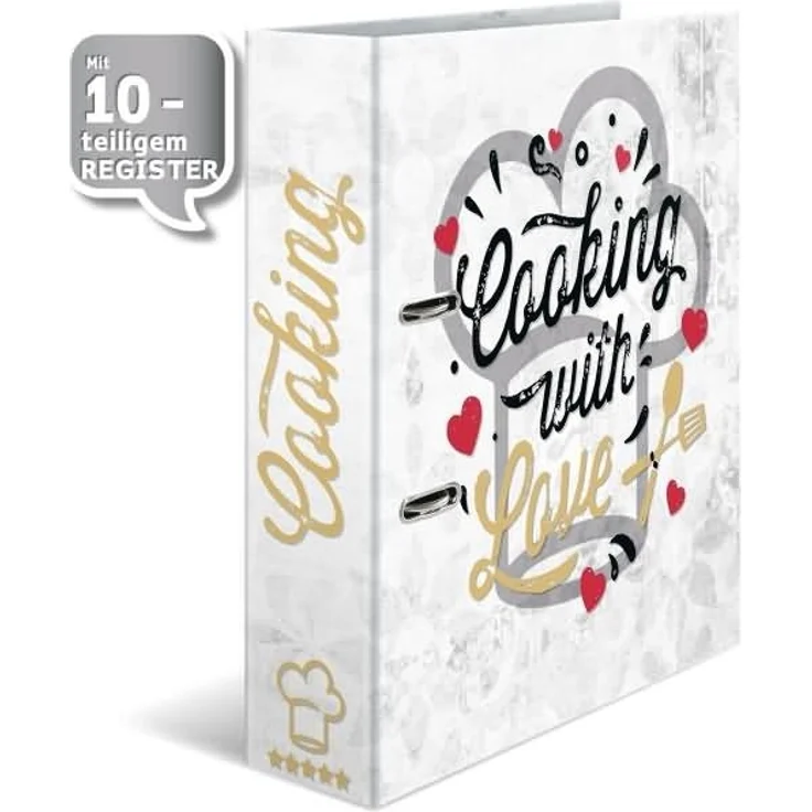 HERMA Rezeptordner A4 7cm Cooking with love – Bild 4
