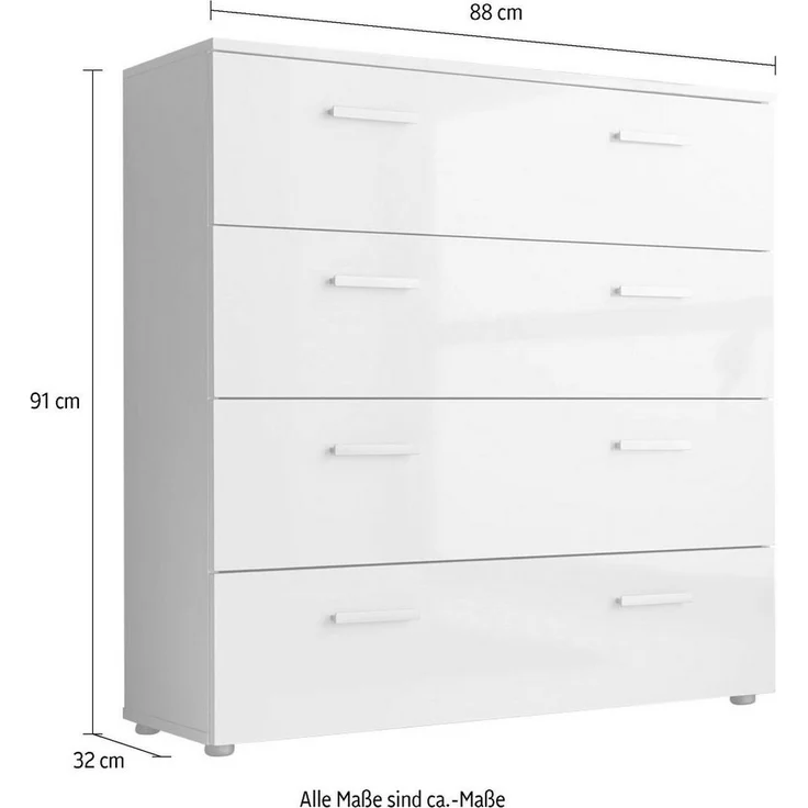 BMG Möbel Kommode Monaco, Breite 88 cm – Bild 3