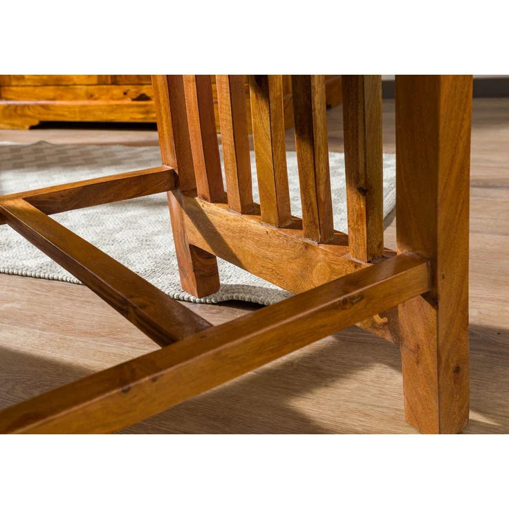 Stuhl Akazie 43x50x109 honig lackiert OXFORD #030 – Bild 6