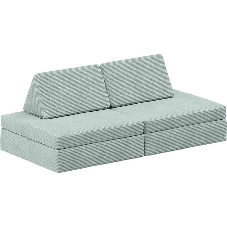 Bellabino 'Nile' Spielsofa mini, 4-tlg, Cord, türkis, faltbare Kindercouch, abnehmbarer & waschbarer Bezug, Kleinkindsofa aus Schaumstoff, bis 6 Jahre, Oeko-Tex zertifiziert – Bild 11